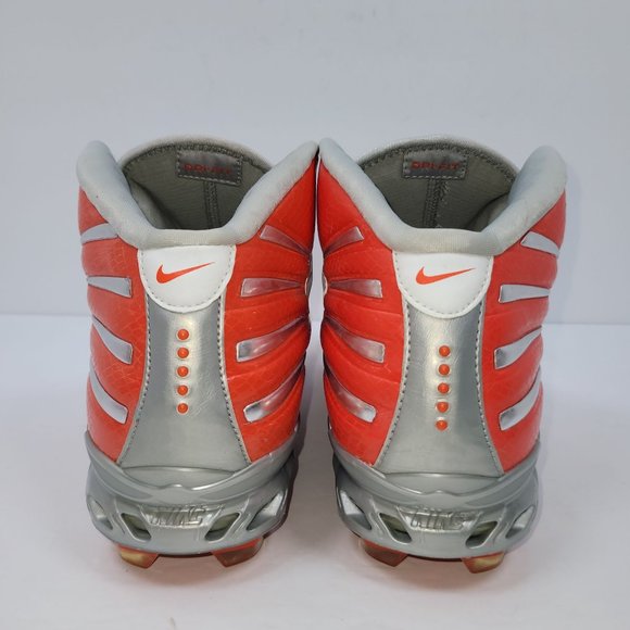Nike Air Zoom Assassin TD Whi/Orange Mens Football Cleat 316840-182 US Size 13.5 - Picture 7 of 11
